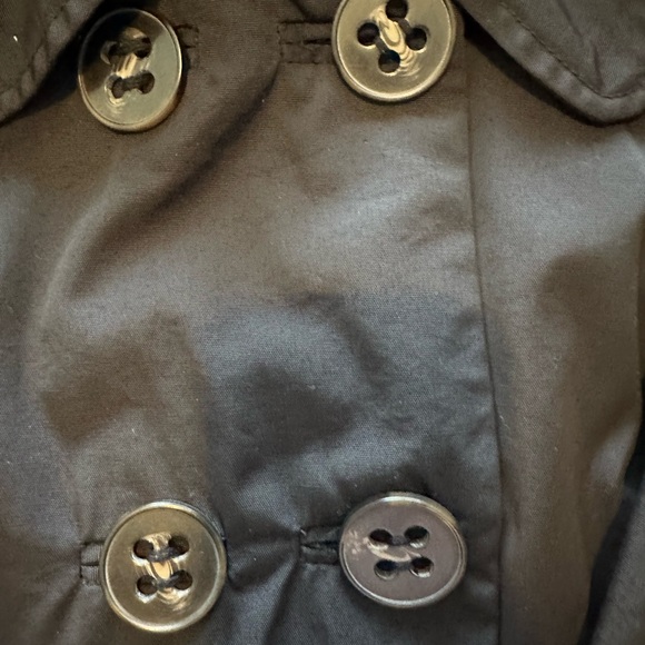 Express Women's Charcoal Double-Breasted Trench Coat - Picture 2 of 13